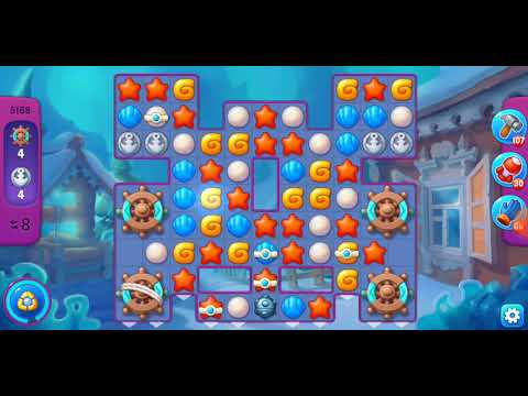 Fishdom. 5168 super hard level no boosters and diamonds. Full Rachel