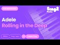 Adele Rolling In The Deep Lower Key Piano Karaoke