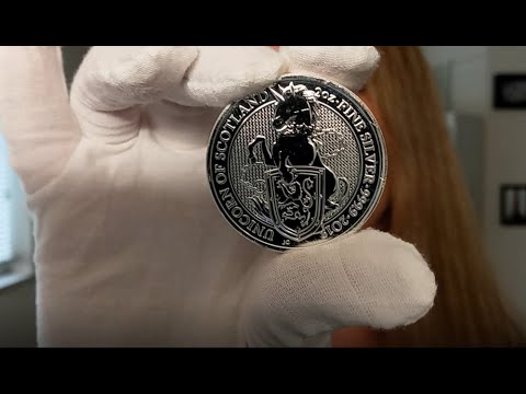 2018 Great Britain 2oz Silver Queen's Beasts - Unicorn of Scotland