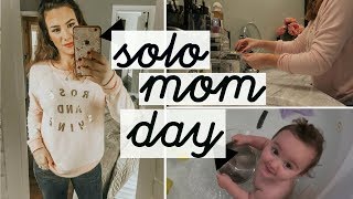 DAY IN THE LIFE OF A MOM | SOLO MOM DAY | Hayley Paige