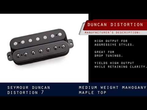 7 string clean bridge pickup comparison - EMG vs Dimarzio Seymour Duncan