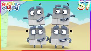 O Dia na Praia dos Quatros | Episódio Completo - 07x02 | Criança | Numberblocks em Português Brasil