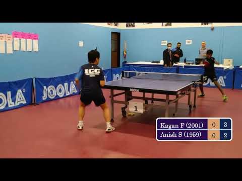 Kagan Feng (2001) vs Anish Sivakumar (1959) - JOOLA Summer Open at ICC on 5-14-2022
