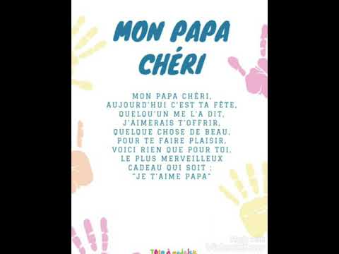 Petit poème fête des pères