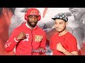 YORDENIS UGAS AND OMAR FIGUEROA JR. POSE OFF IN LAS VEGAS GRAND ARRIVAL