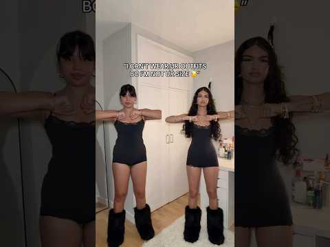 who wore it better? 😩🤷🏽‍♀️ #outfitideas #bodypositivity #fashion #sister #outfitinspo