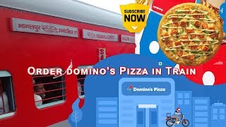 How to Order domino's Pizza in Train 🍕 | Live Demo | Domino's Pizza India | IRCTC