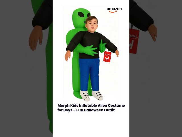 Vídeo relacionado con Morph Disfraz Alien Hinchable Niño, Disfraces Extraterrestre Niños, Traje Hinchable Aliens, Disfraz para Halloween y Carnaval