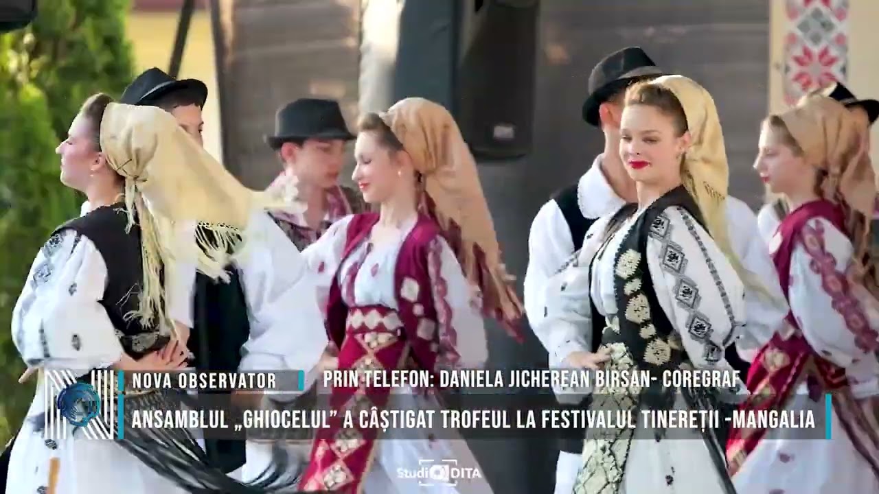 ANSAMBLUL „GHIOCELUL” A CÂȘTIGAT TROFEUL LA FESTIVALUL TINEREȚII -MANGALIA