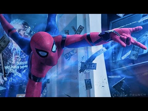 "Spider Man vs Avengers" Scene - ATM Robbery Scene - Spiderman Homecoming Movie Clip HD