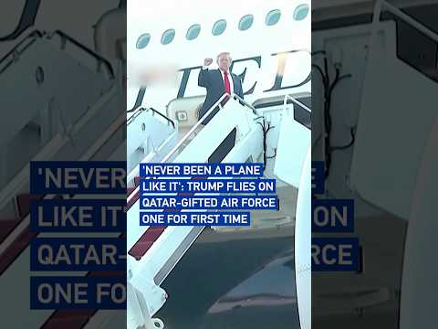 'Never been a plane like it': Trump flies on Qatar-gifted Air Force One for first time