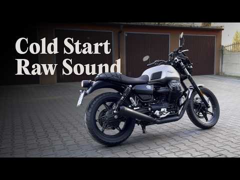 Moto Guzzi V7 Stone + Mistral Exhaust | Cold Start & Pure Raw Sound