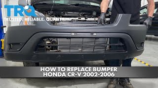 How to Replace Bumper 2002-2006 Honda CR-V