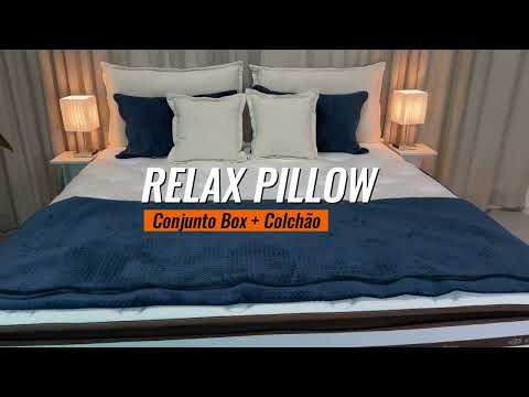 Conjunto Box + Colchão Relax Pillow - Cama Inbox