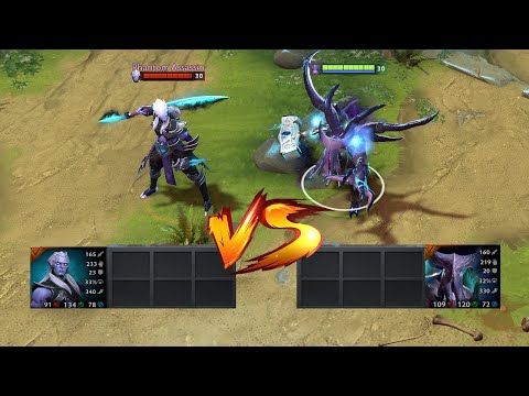 Phantom Assassin vs Faceless Void With No Items