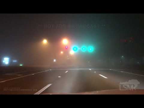 12-21-2020 Jackson, MS - Very Dense Fog Interstate 55 Visibility