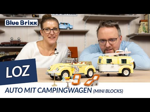 Auto mit Campingwagen (mini blocks)