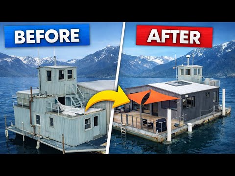 Turning a Top-Secret Navy Barge into Our Dream Floating Home (full build)