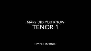 Mary Did You Know - Tenor 1