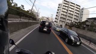 preview picture of video 'CBR400R Motorcycle ride in Japan - First ride from dealership'