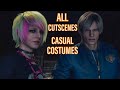 Resident Evil 4 Remake All Cutscenes With Casual Costumes