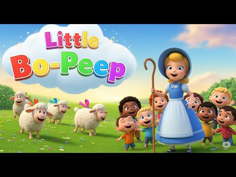 Little Bo-Peep 👧🐑 | 3D Animated Nursery Rhyme for Kids & Toddlers
