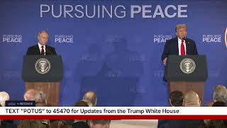 【2025年】トランプ米大統領とプーチン露大統領によるアラスカ共同記者会見