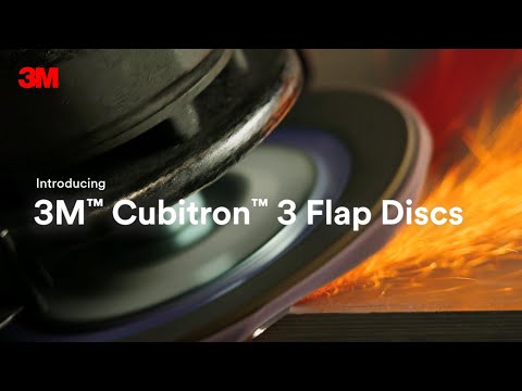 Meet the new 3M™ Cubitron™ 3 Flap Disc: Faster Cutting, Longer Life