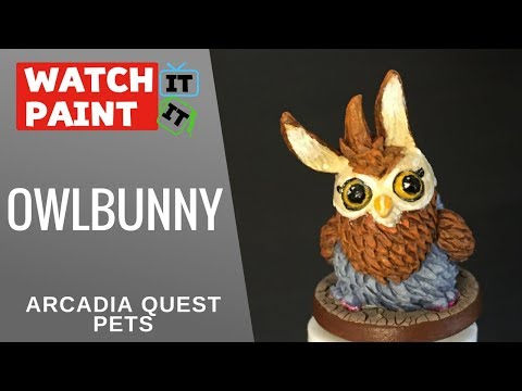 Arcadia Quest Pets - Painting Owlbunny