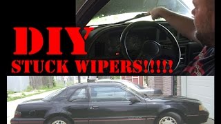1988 Ford T-bird TurboCoupe - fix sticking wipers! DIY