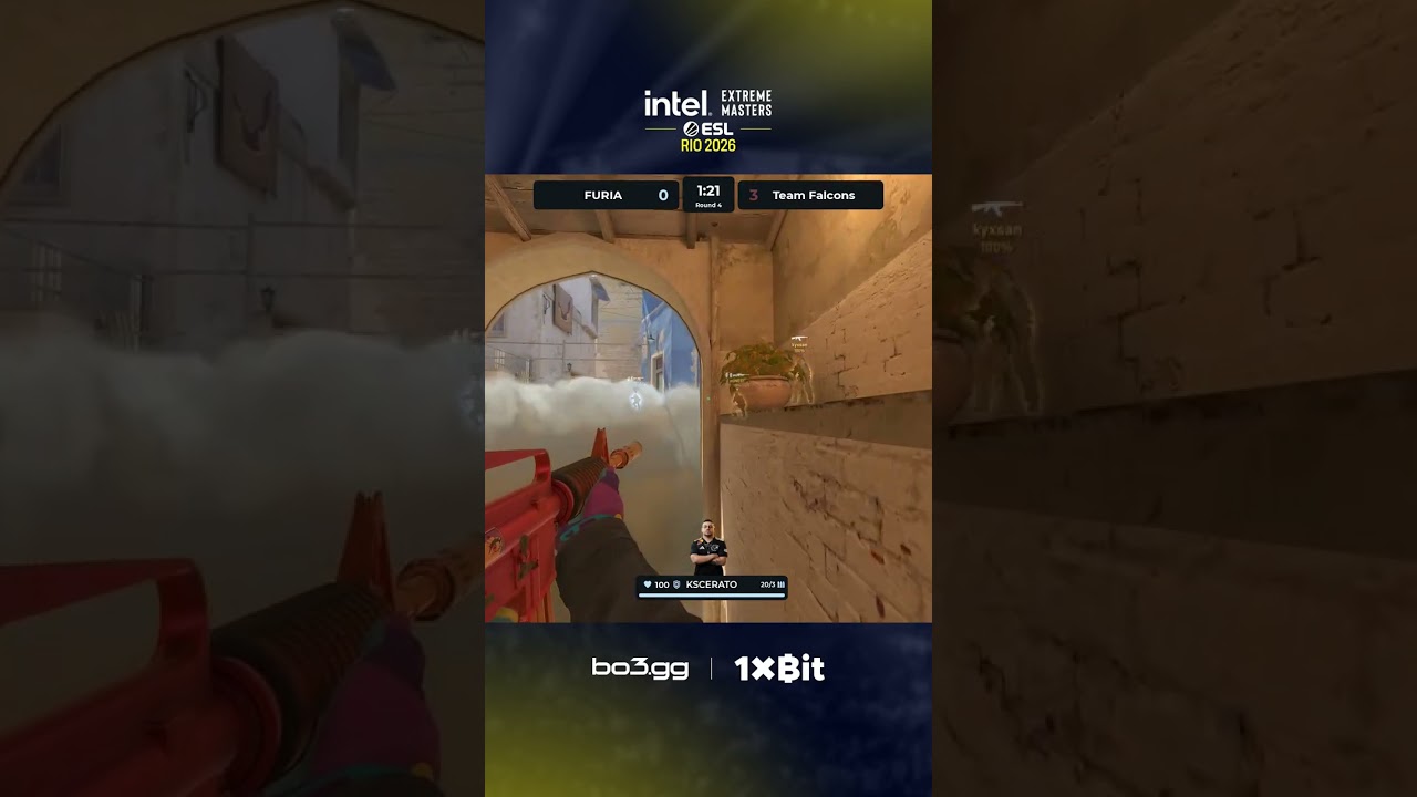 KSCERATO GOES HUGE on mid with a fast triple kill #bo3 #esl #rio #cs #cs2