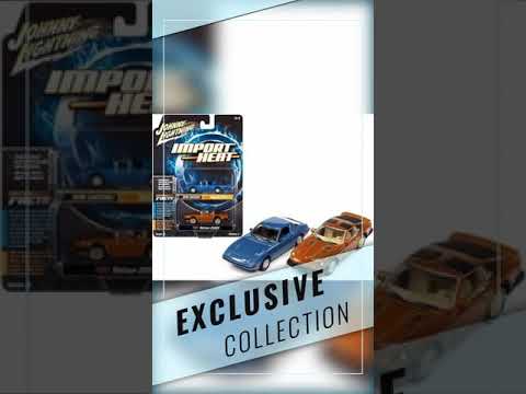 1982 Mazda RX-7 Blue Metallic and 1981 Datsun 280ZX Orange Mist Metallic "Import