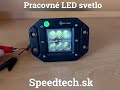 LED pracovné svetlo - 6x 3W LED / 10-30V / 1620lm / ECE R10 (122x92x80mm) - Video Youtube