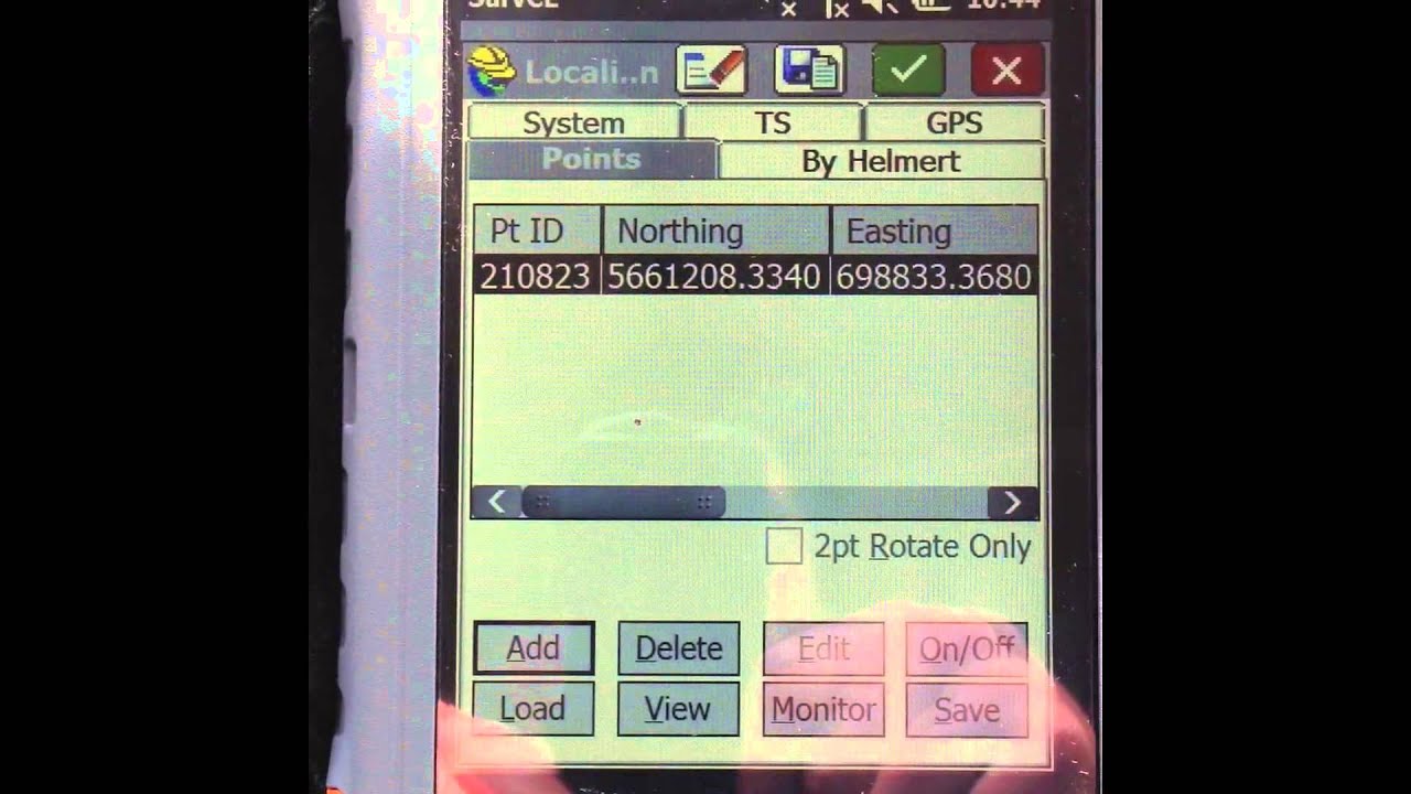 How to Perform a Two Point Localization Using Carlson SurvCE & Hemisphere GPS S320 GNSS RTK System