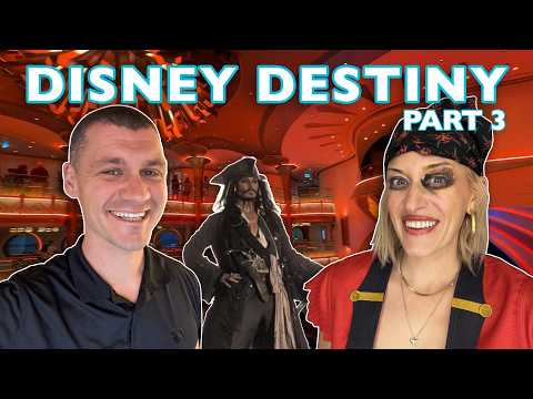 DISNEY DESTINY: The Most POPULAR Meal on Cruise Line, Pirate Night, NEW Menus | Full Review