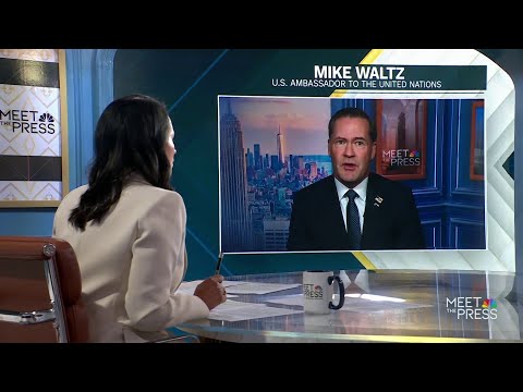 Amb. Mike Waltz says the U.S. had conversations with China about dealings in Iran war