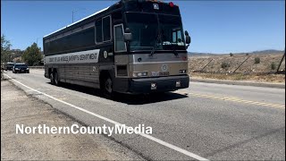 **RARE CATCH** LASD Inmate Bus Being Escorted After Being In A Minor Traffic Collision