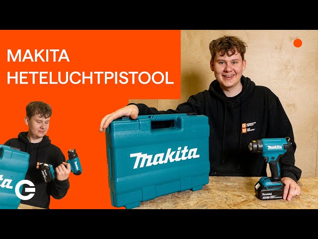 Makita DHG181ZK 18V Li-ion Accu Heteluchtpistool body in kunststof koffer met diverse opzetstukken-image