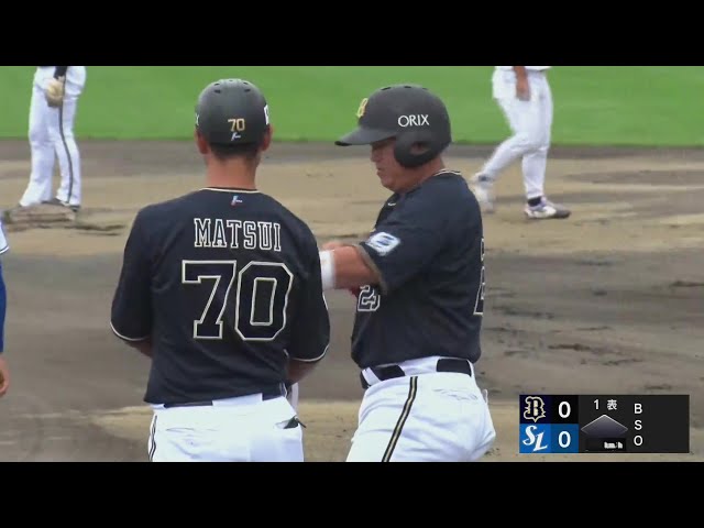 【みやざきPL(ノーゲーム)】初回のチャンスで決めた!! バファローズ・内藤鵬 先制の2点タイムリー!!  2024年10月17日 サムスンライオンズ 対 オリックス・バファローズ