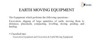 Earth Moving Equipment Advanced Construction Equipment