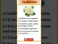 Five Lines On Cauliflower Five Sentences On Cauliflower Shorts Getknowledge