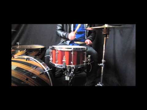 Brady 13x7" Jarrah Block ( 2-Tone special ) Snare Drum - Natural Satin Finish