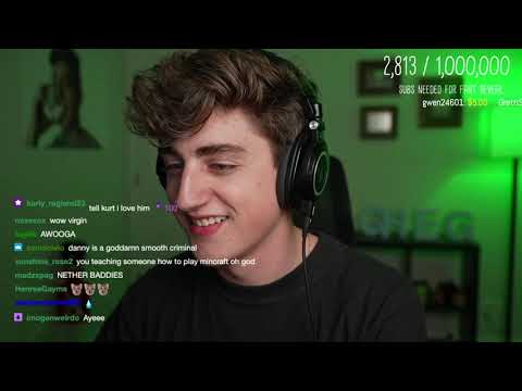 Danny Gonzalez Twitch stream 2021.04.21 - teaching kurtis how to play minecraft
