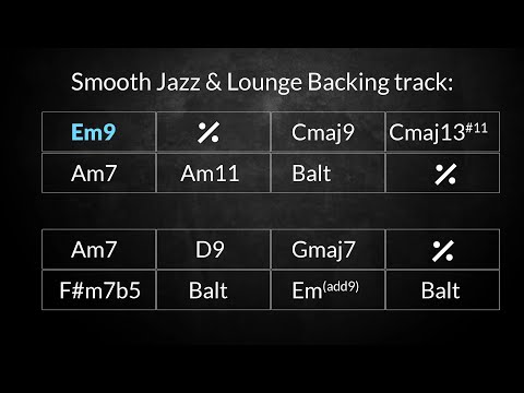 Smooth Latin & Lounge Backing track in Em - for guitar
