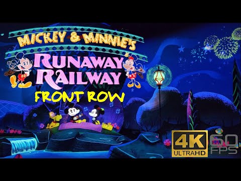 MICKEY AND MINNIE'S RUNAWAY RAILWAY FRONT ROW POV IN ULTRA 4K60FPS