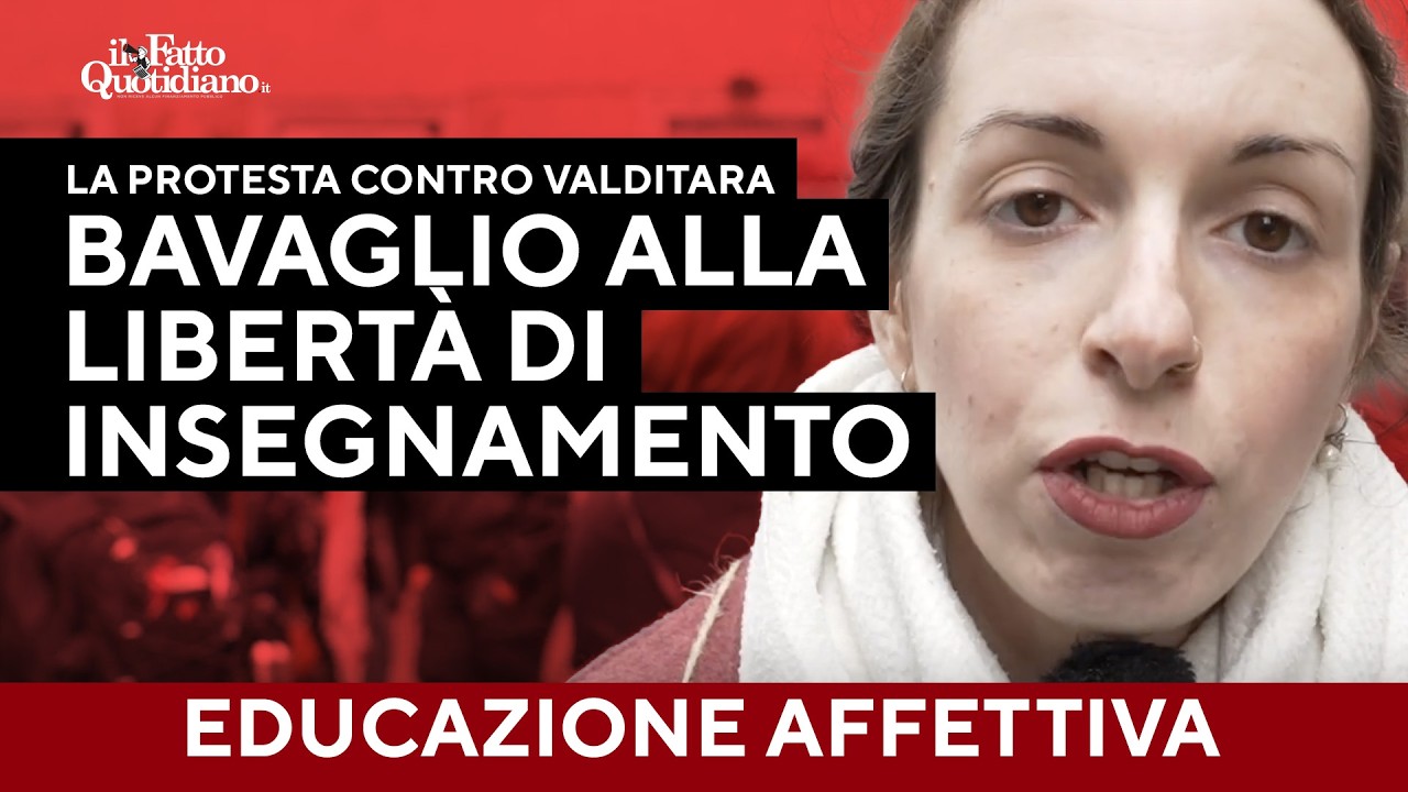 Educazione affettiva nelle scuole, presidio contro Valditara: "Bavaglio alla libertà d'insegnamento"