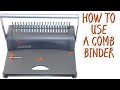 SPIRAL COMB BINDING - HOW TO USE A BINDING MACHINE - PEACH STAR BINDER 21