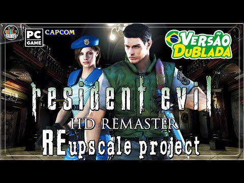 Resident Evil HD Remaster + REupscale Project DUBLADO!! (PC) - Gameplay with Jill Valentine