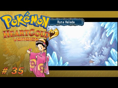 Pokémon HeartGold Ep # 35 - Ruta Helada, MO 07 Cascada Y Ultima Chica Kimono.