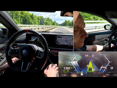 BMW i5: Highway Assistant. Driving Assistant Professional with Lane Change Assist Plus. Real-Life